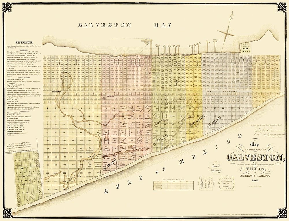 Galveston Texas Landowner - Labatt 1869
