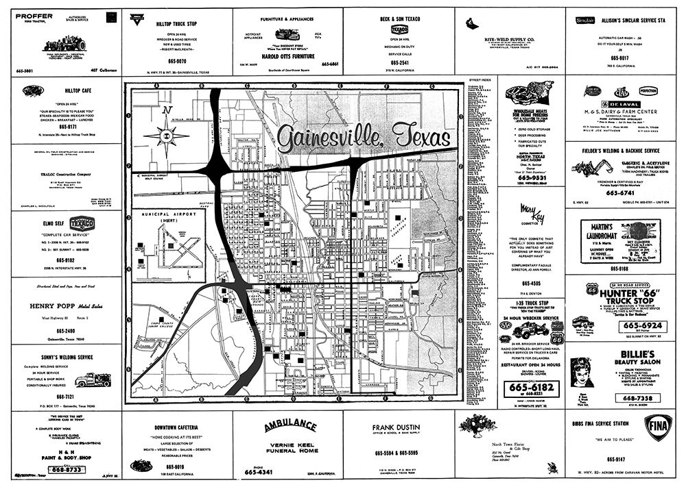 Gainesville Texas - Chamber Of Commerce 1967