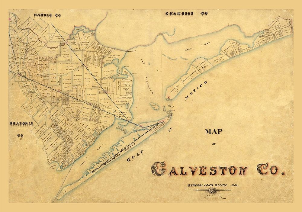 Galveston County Texas - 1897