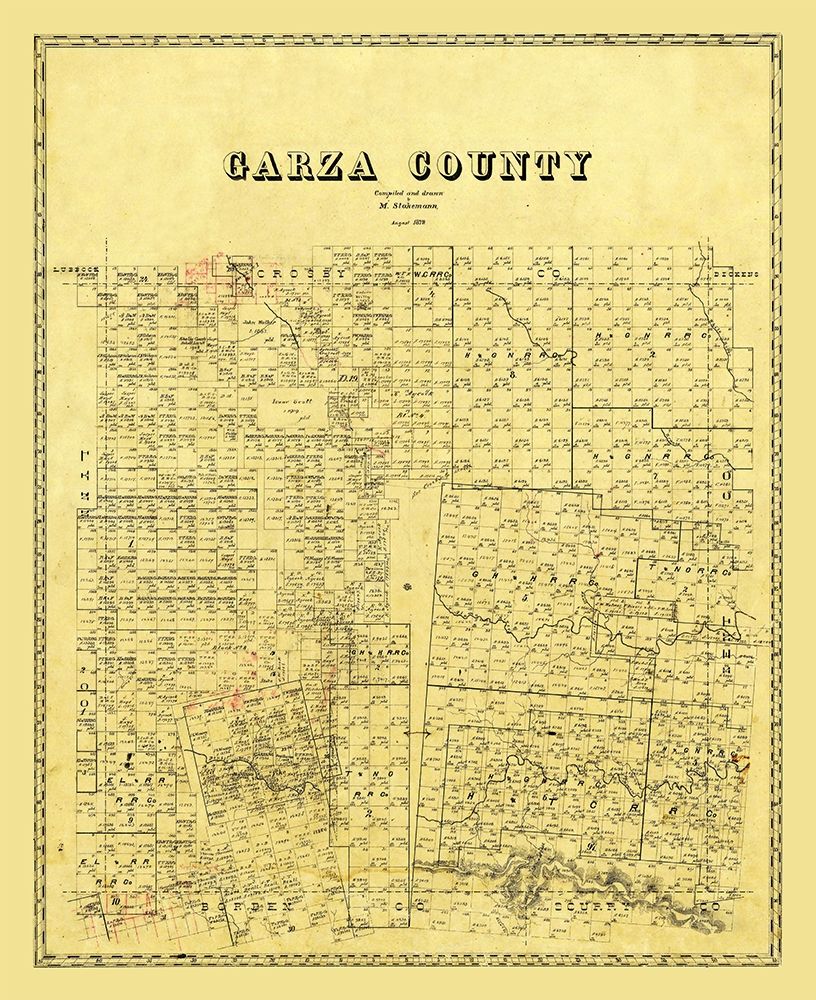 Garza County Texas - Stakemann 1879