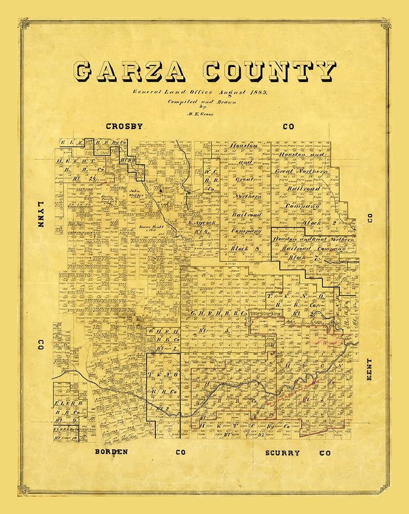 Garza County Texas - Groos 1889