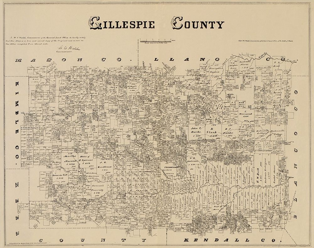 Gillespie Texas Landowner - Gast 1879