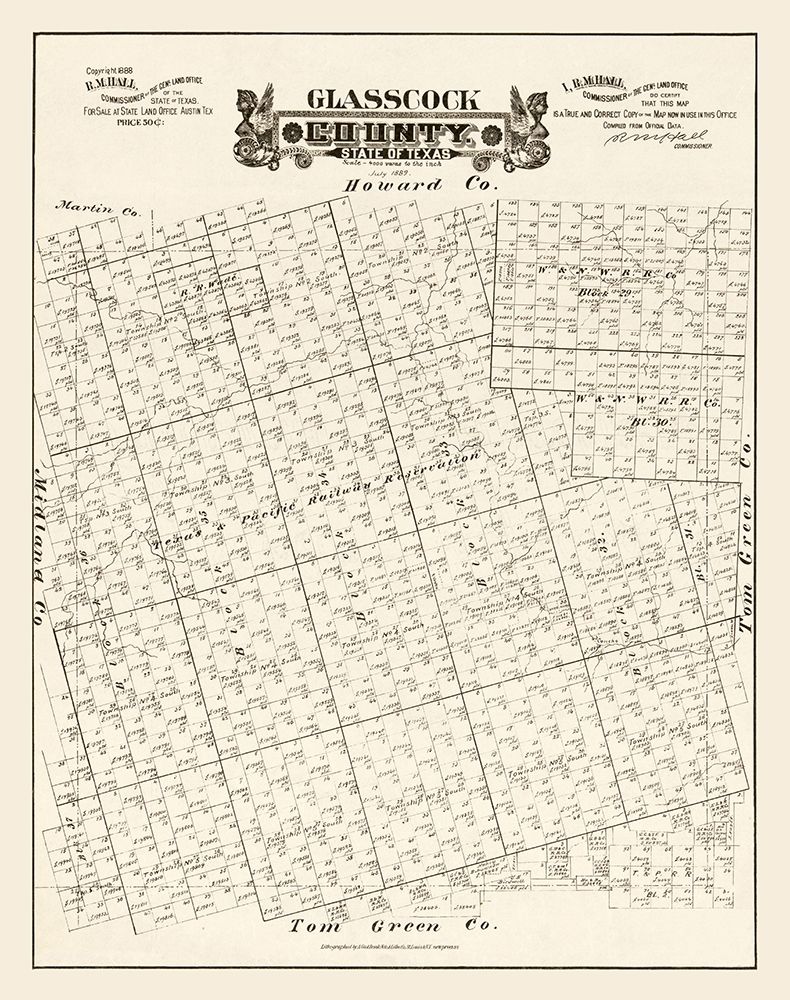 Glasscock County Texas - Hall 1889