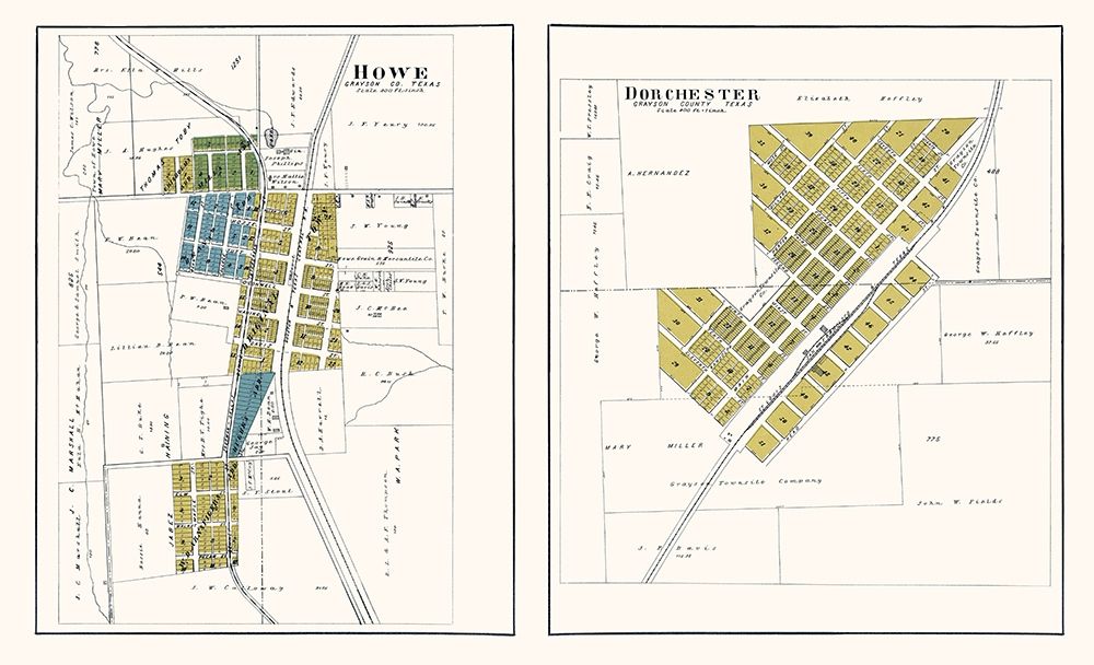 Howe, Dorchester Texas Landowner - Jackson 1908