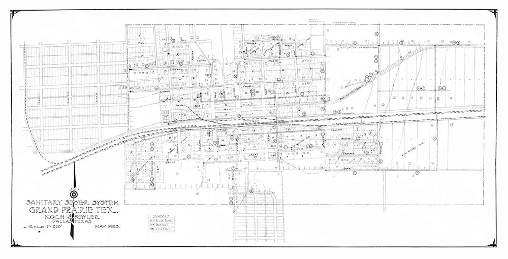 Grand Prairie Texas Sewer System - Koch 1923