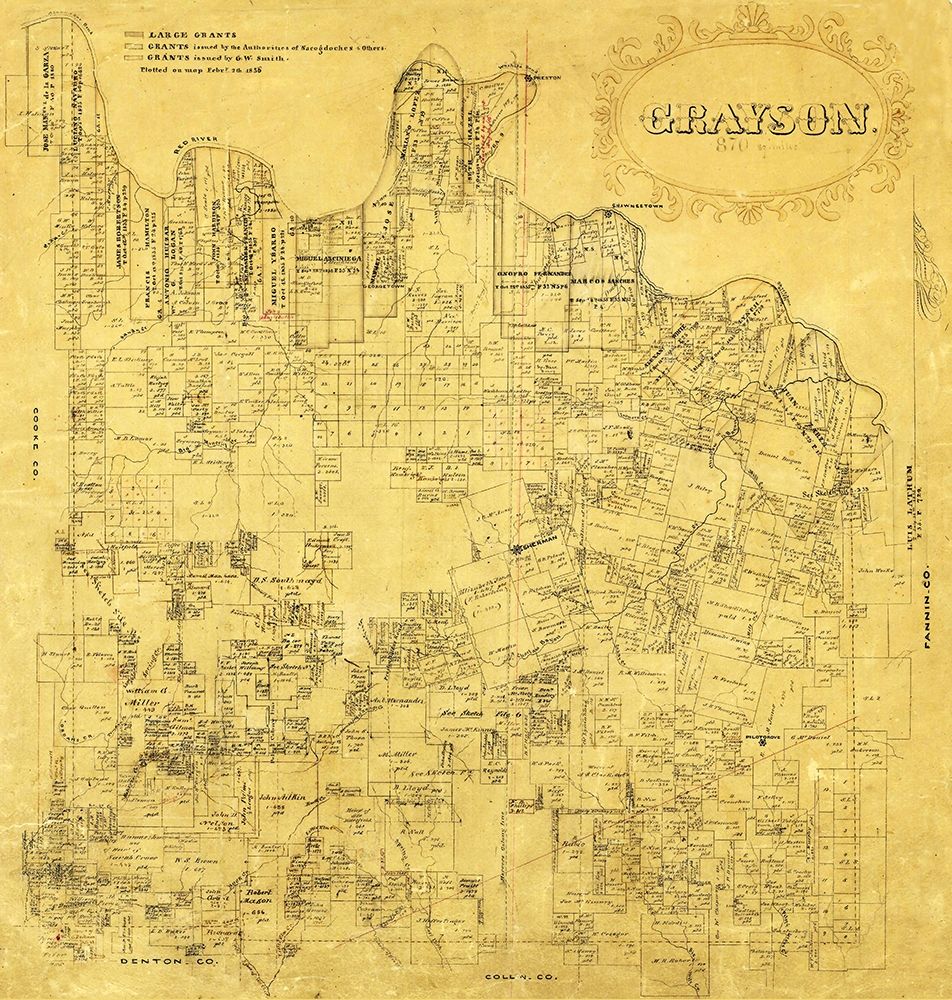 Grayson County Texas - 1853