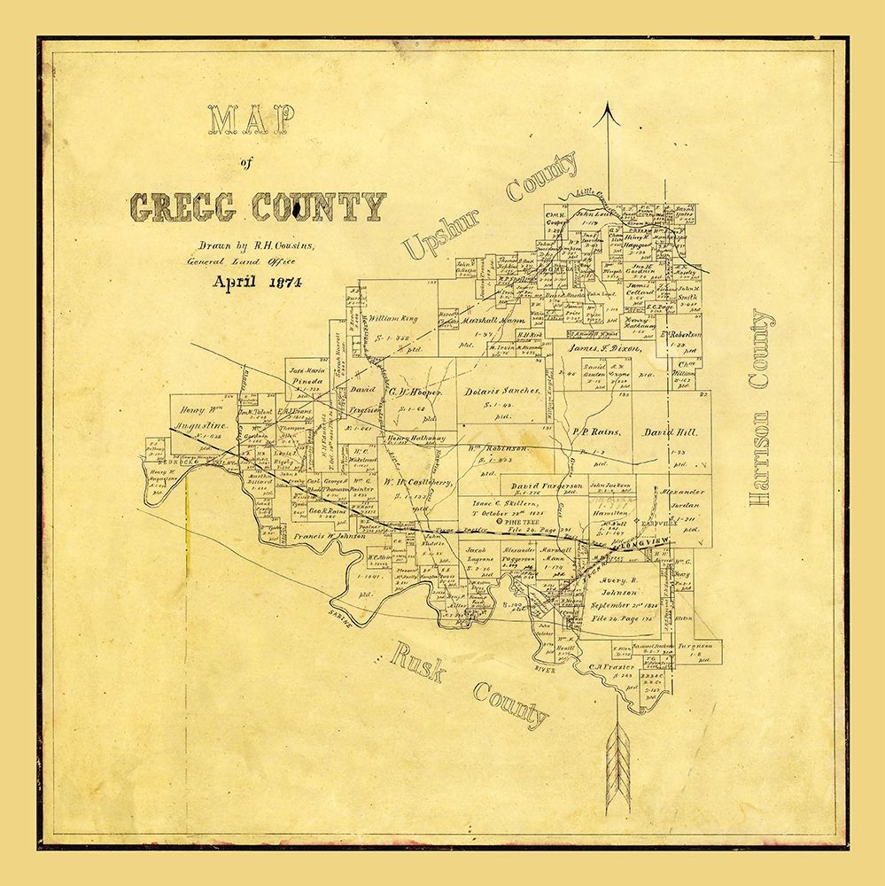 Gregg County Texas - Cousins 1874