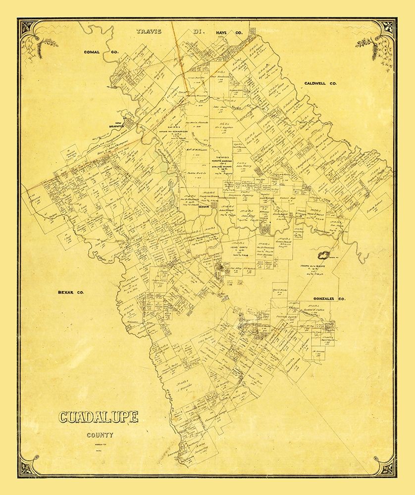 Guadalupe County Texas - 1854