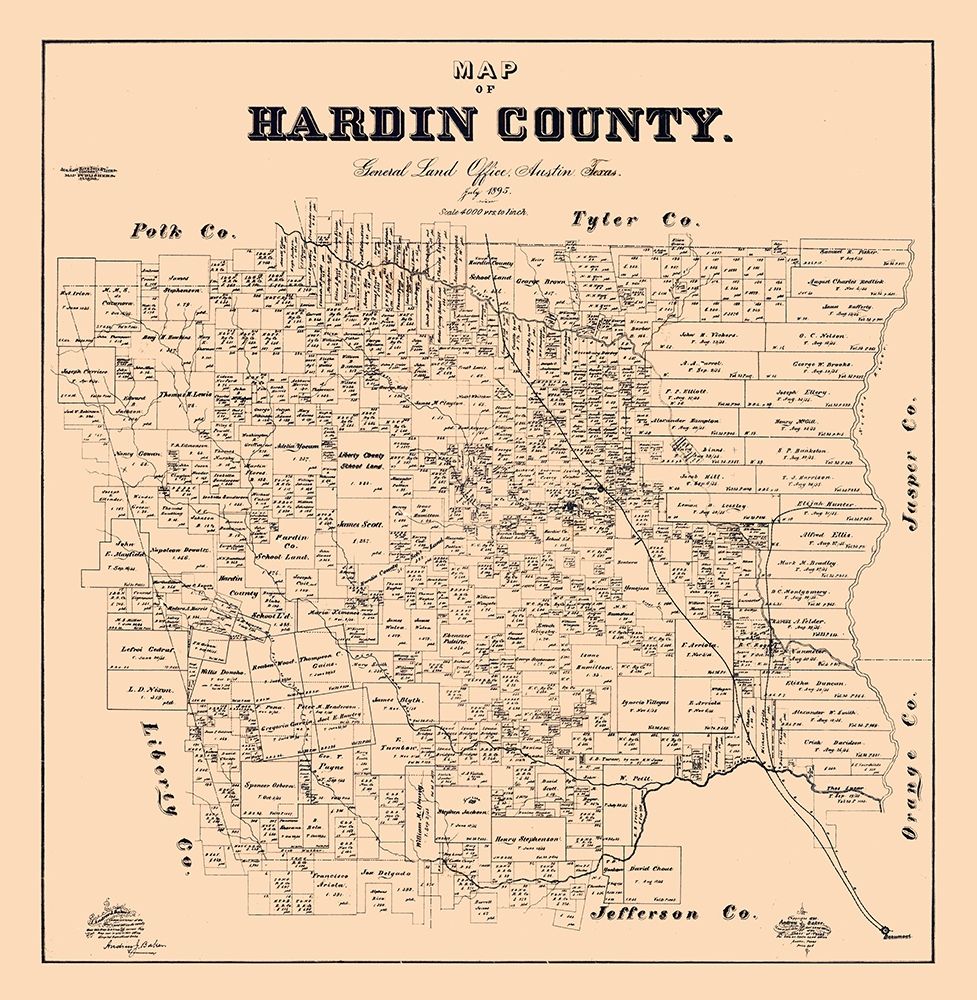 Hardin County Texas - Baker 1895