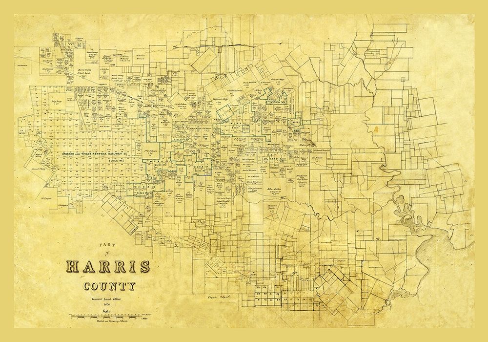 Harris County Texas - 1876