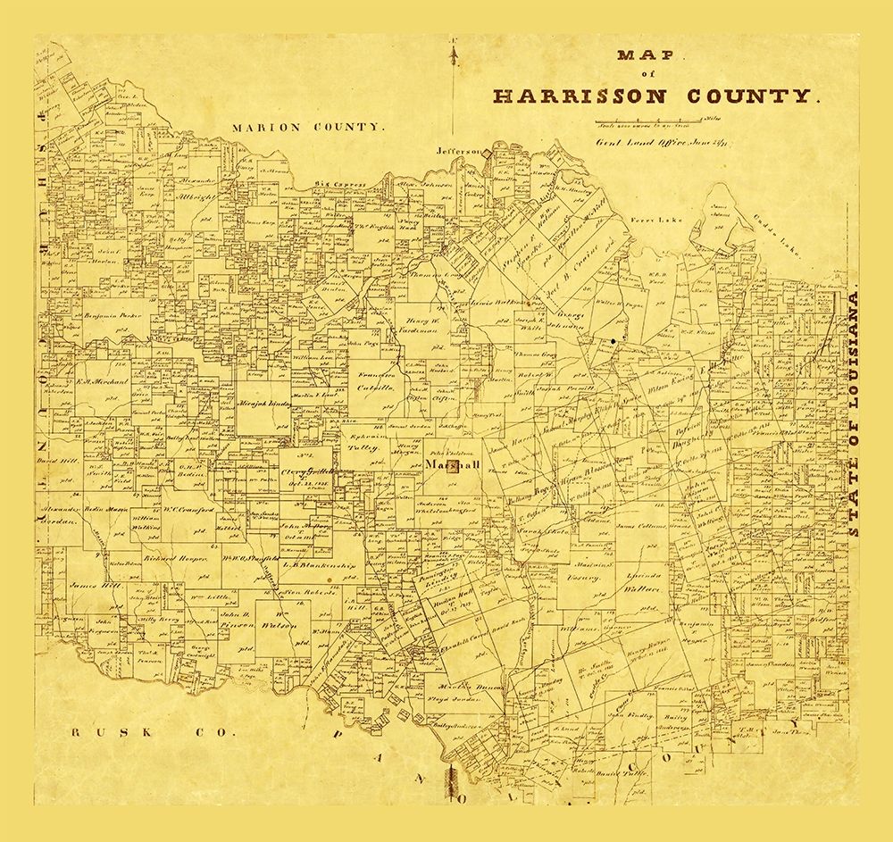 Harrison County Texas - 1871