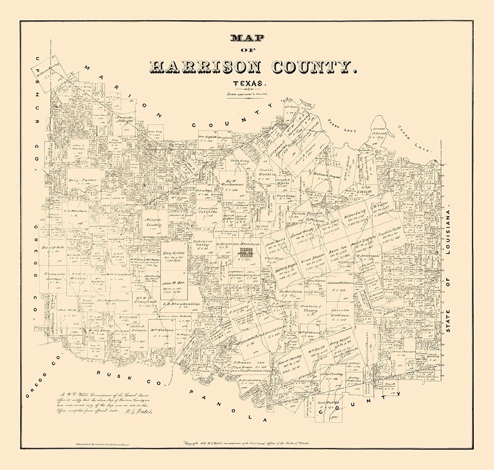 Harrison County Texas - Walsh 1879
