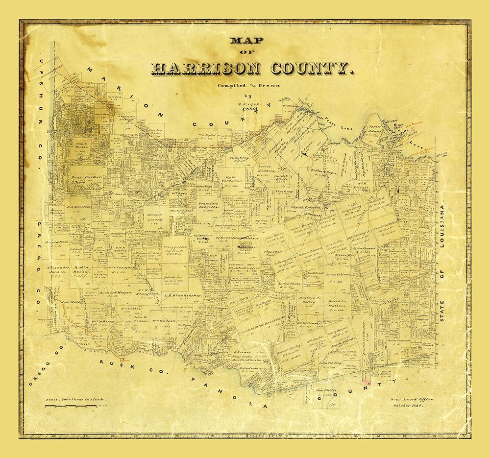 Harrison County Texas - Meyer 1880