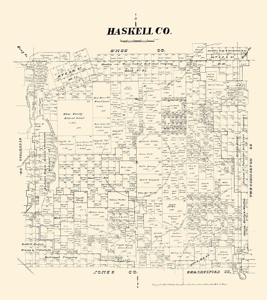 Haskell County Texas - Walsh 1879