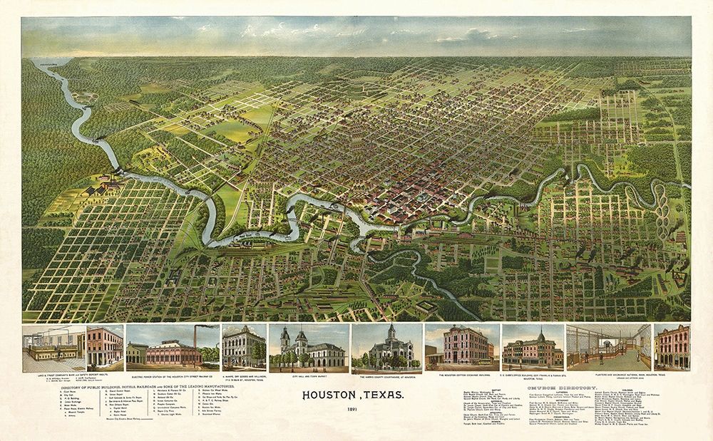 Houston Texas - 1891