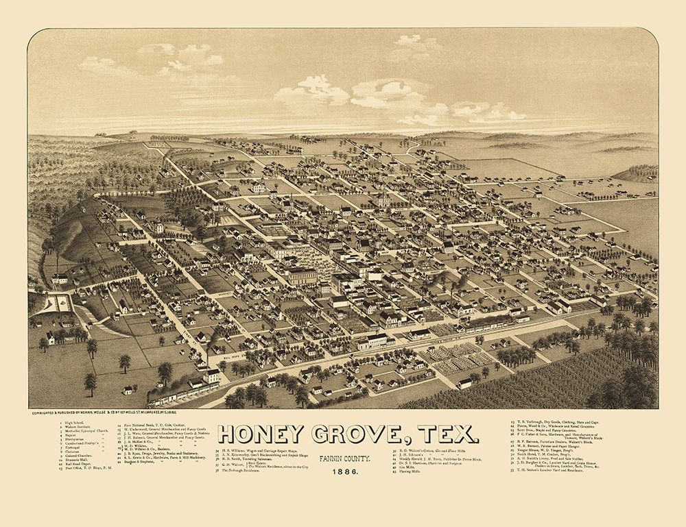 Honey Grove Texas - Norris 1886