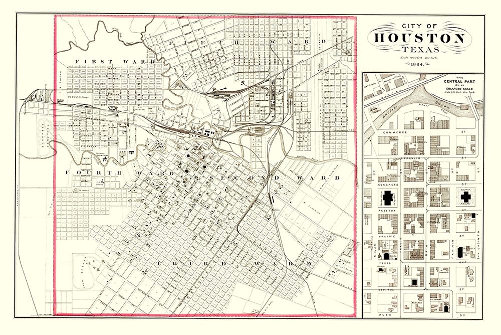 Houston Texas - 1884