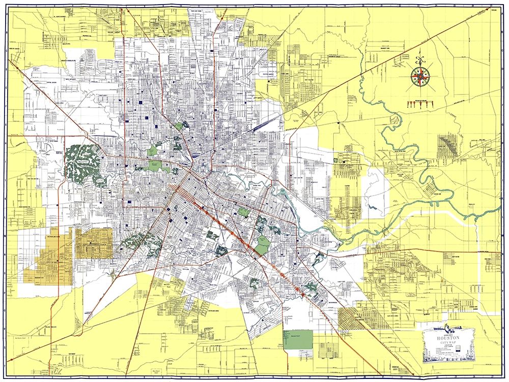 Houston Texas - Ashburn 1950