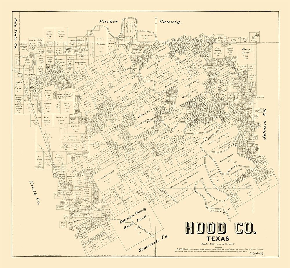 Hood County Texas - Walsh 1879