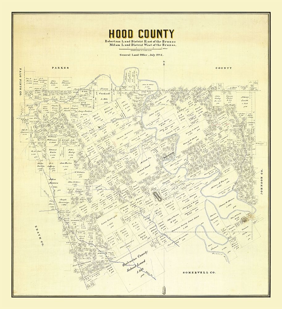 Hood County Texas - 1884