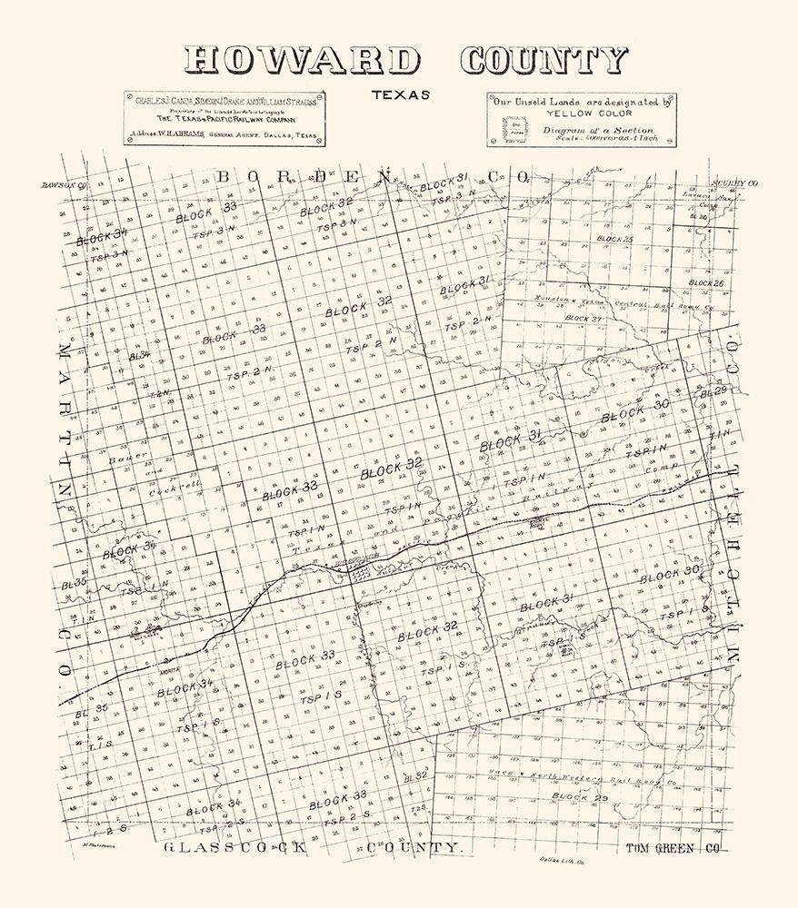 Howard County Texas - Stakemann 1890