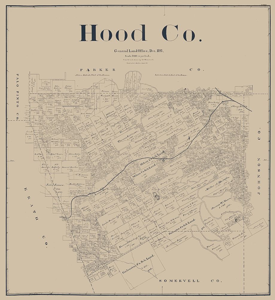 Hood County Texas - Beaumont 1893