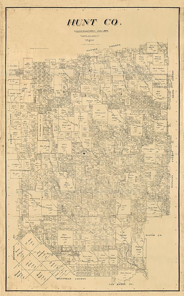 Hunt County Texas - Pressler 1894