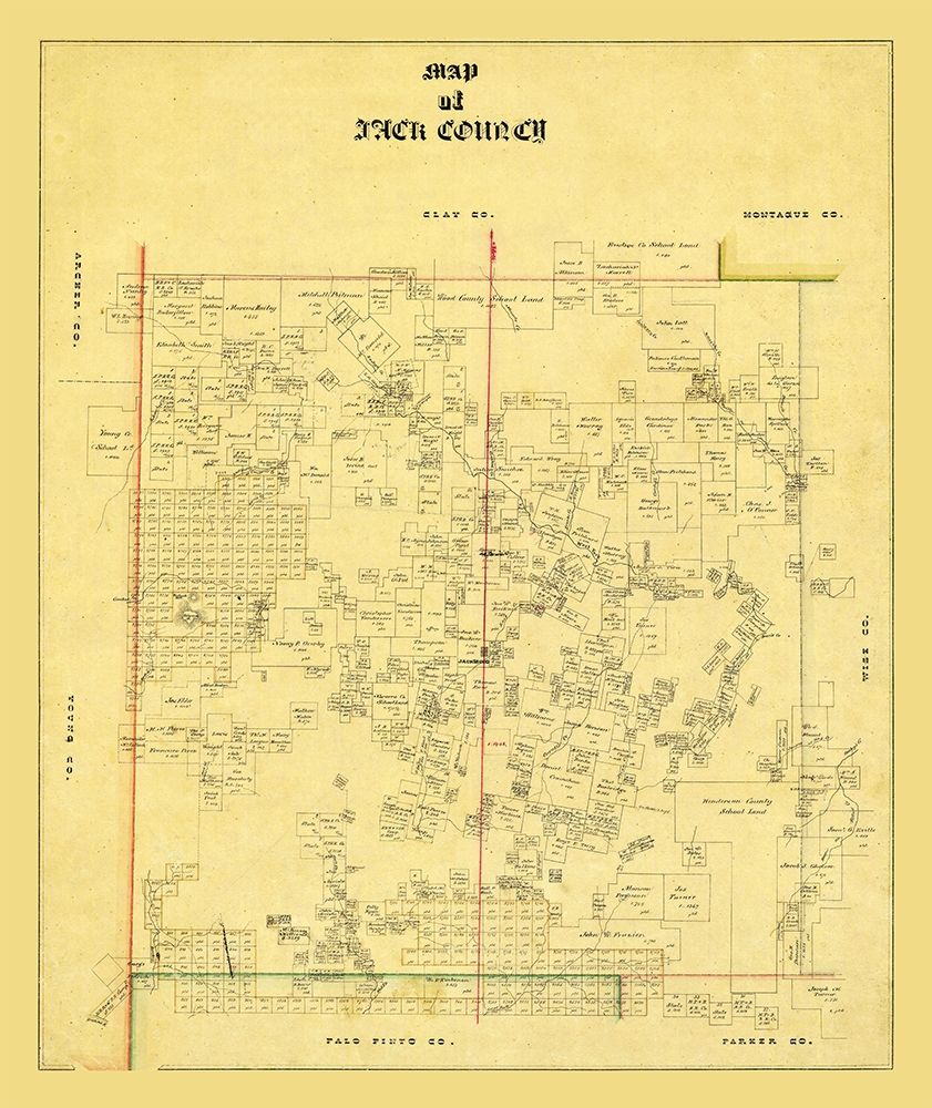 Jack County Texas - 1868
