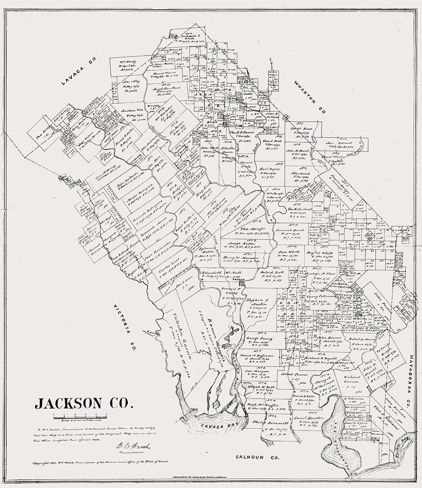 Jackson County Texas - Walsh 1880