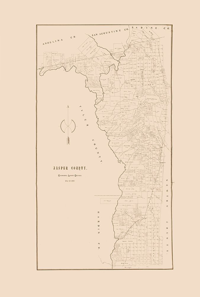 Jasper County Texas - 1898