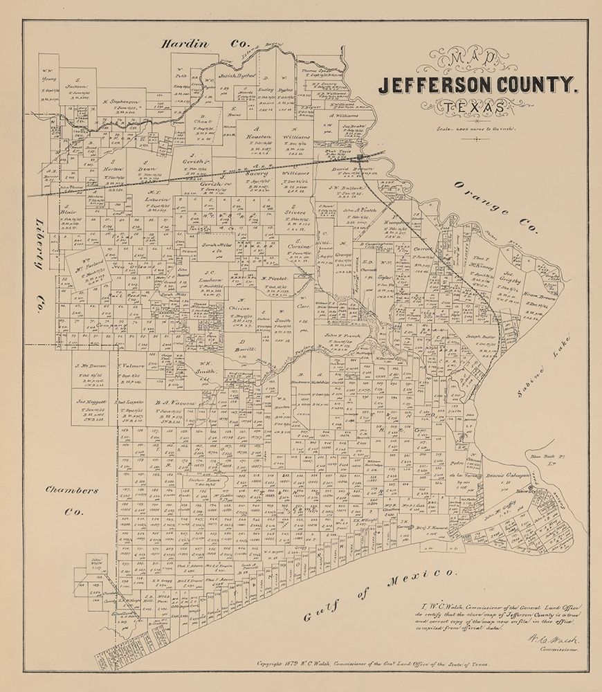 Jefferson County Texas - Walsh 1879