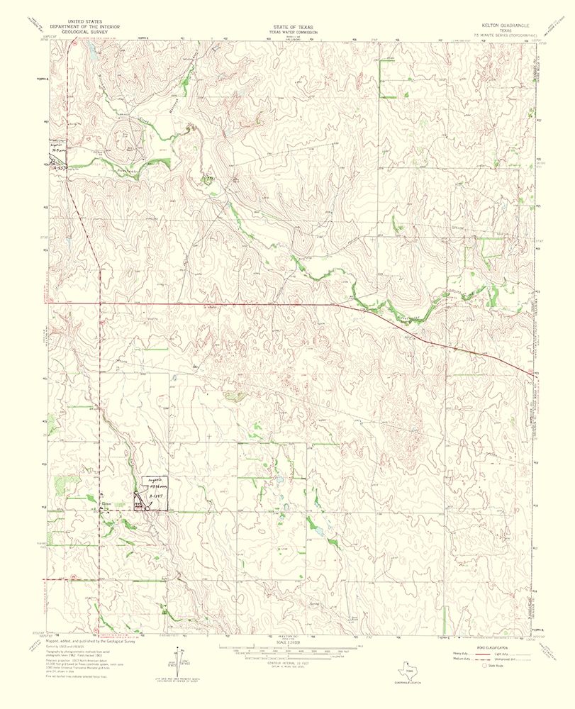 Kelton Texas Quad - USGS 1965