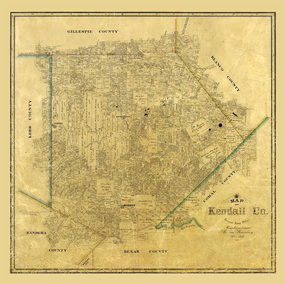 Kendall County Texas - Rosenberg 1879