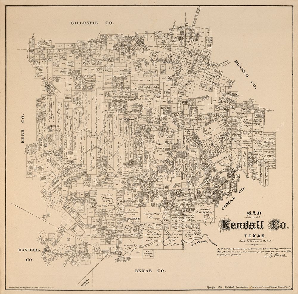 Kendall County Texas - Walsh 1879