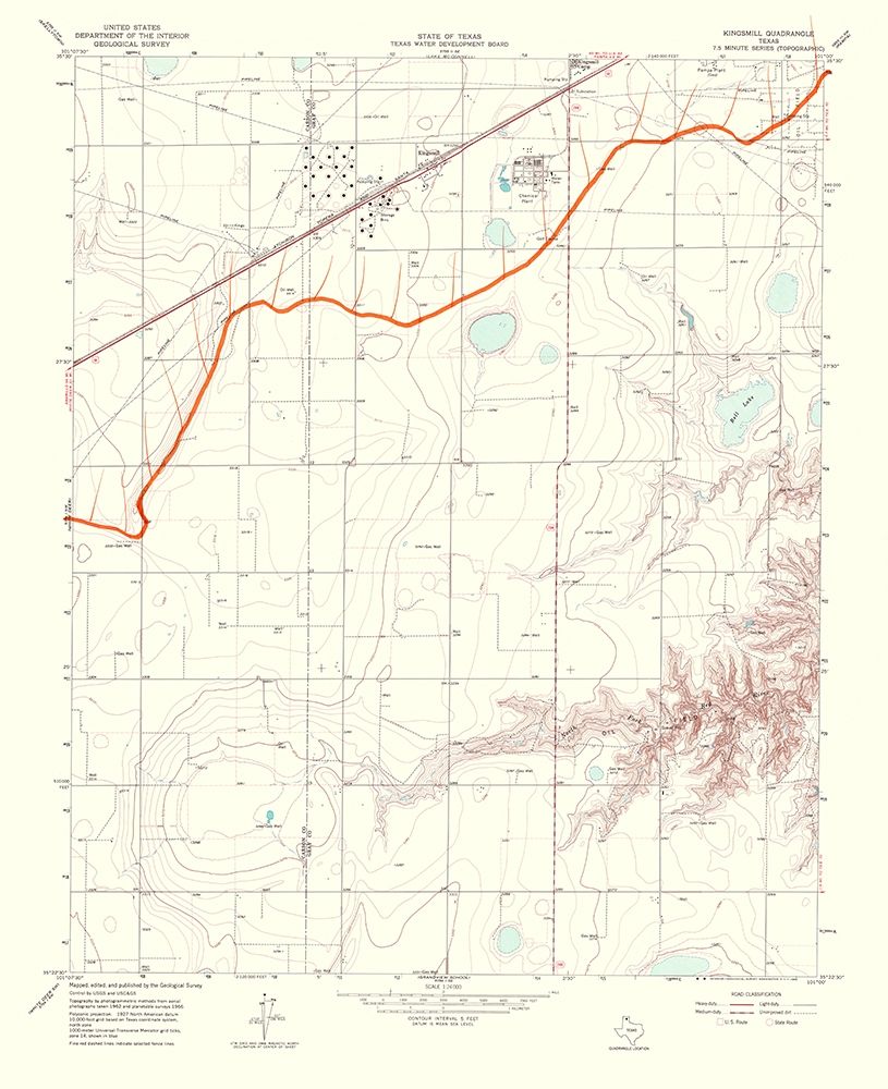 Kingsmill Texas Quad - USGS 1967