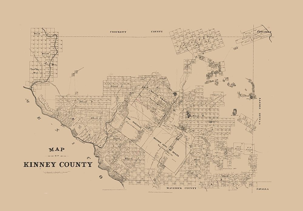 Kinney County Texas -1879