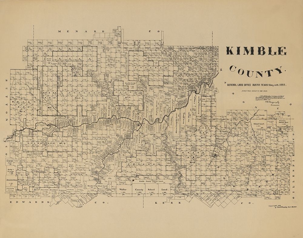 Kimble County Texas - McGaughey 1892