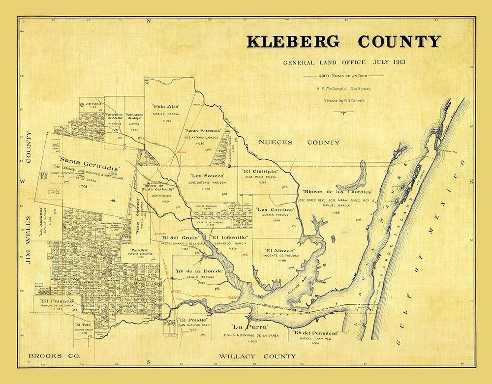 Kleberg County Texas - McDonald 1913