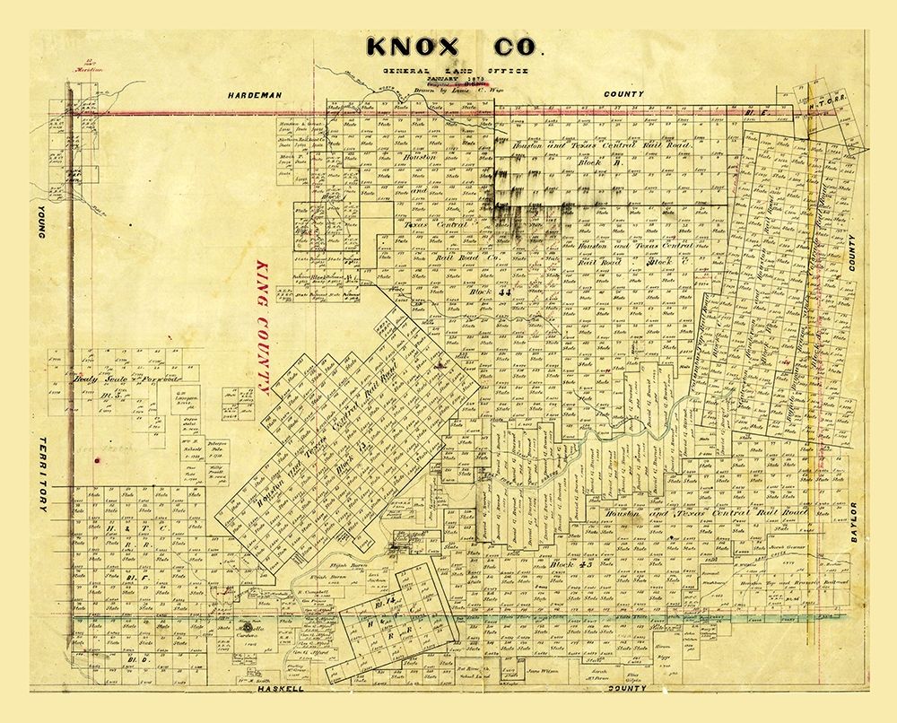 Knox County Texas - Wise 1875