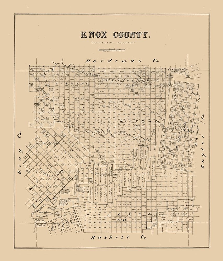 Knox County Texas -1880