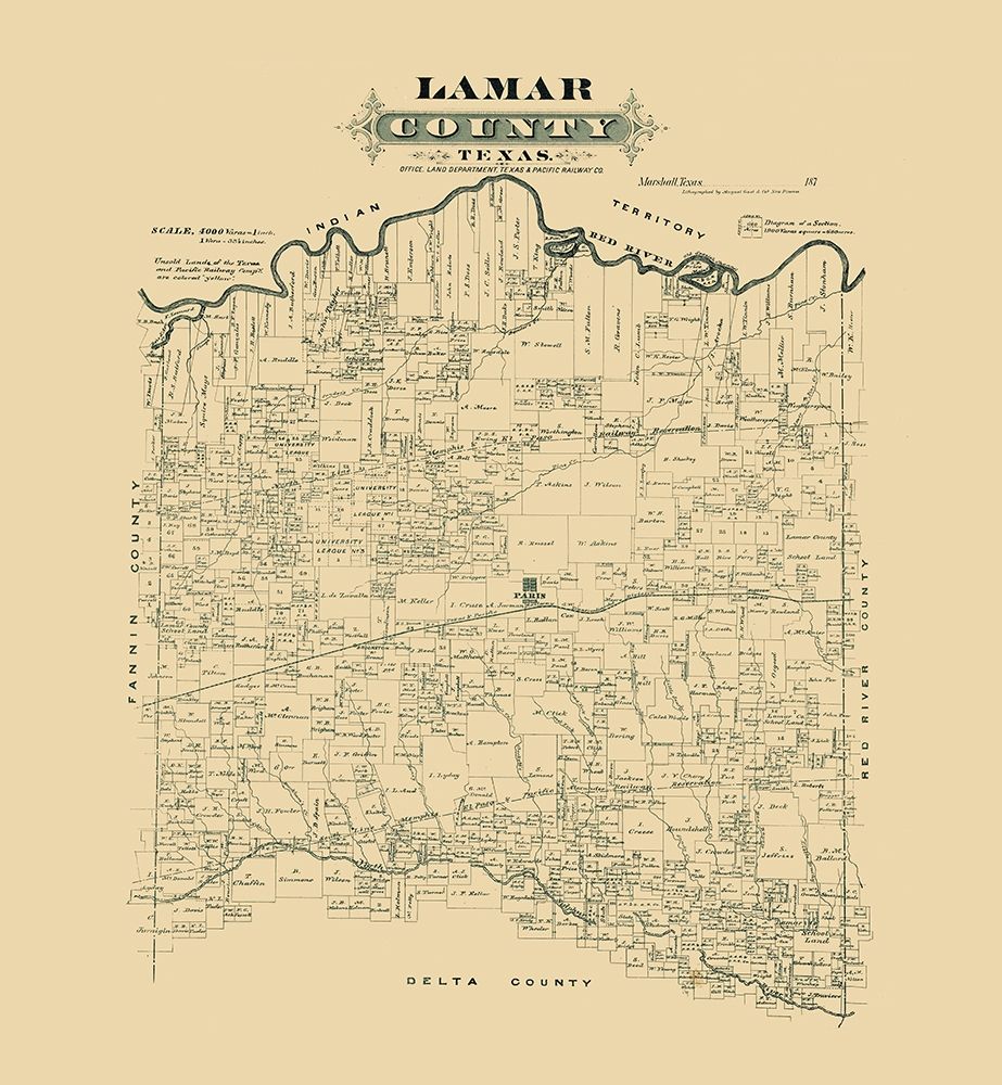 Lamar County Texas -1870