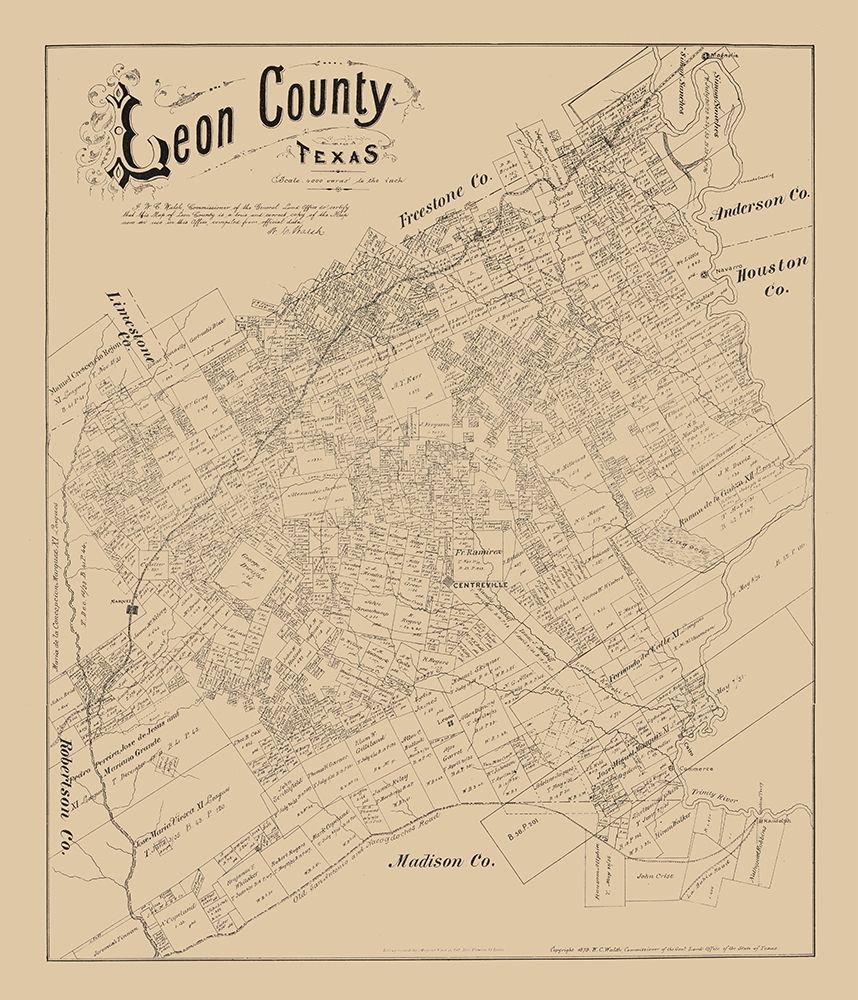 Leon County Texas - Walsh 1879