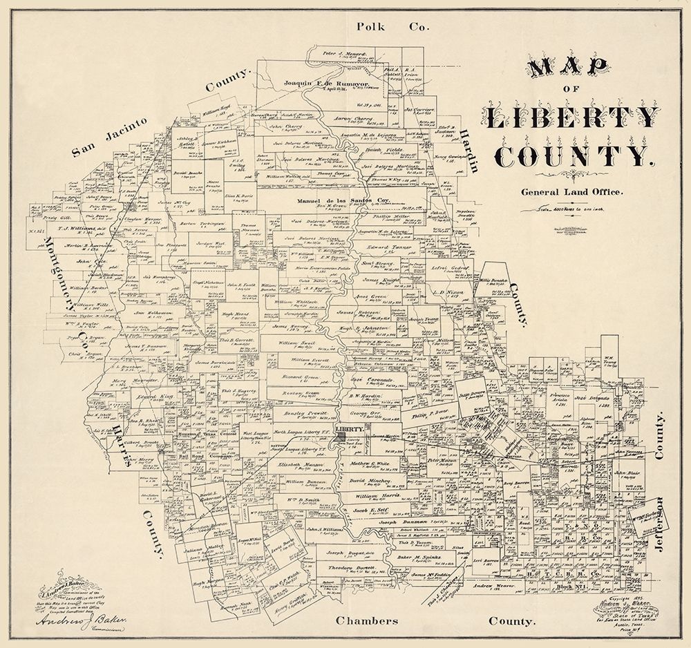 Liberty County Texas - Baker 1895