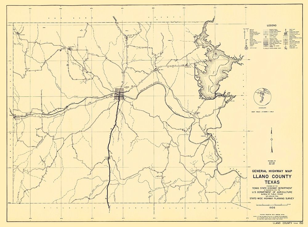 Llano Texas - Highway Dept 1936