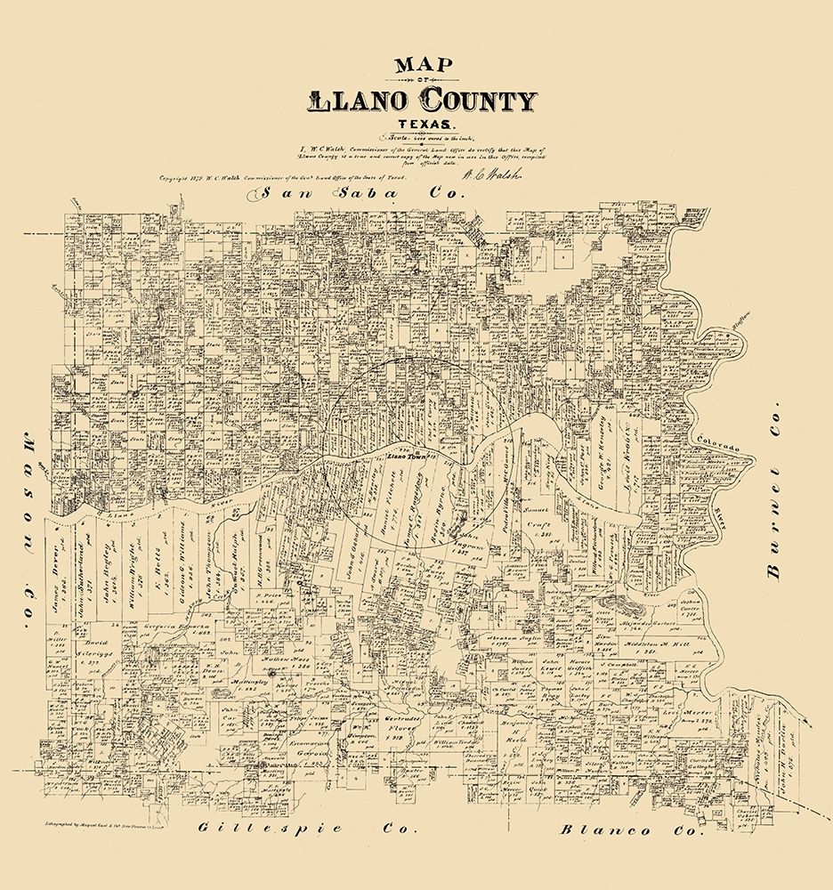Llano County - Walsh 1879