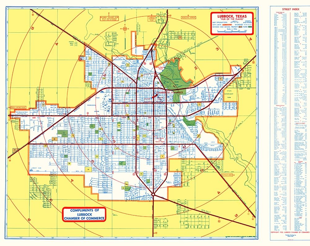 Lubbock Texas - Southwest 1955