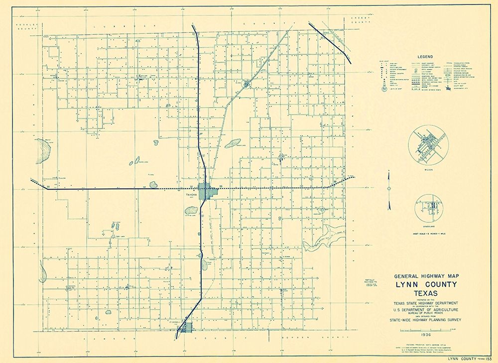 Lynn Texas Highway - Highway Dept 1936