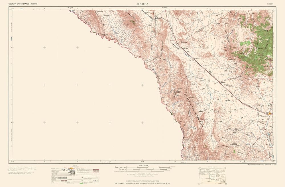 Marfa Texas Quad - USGS 1959
