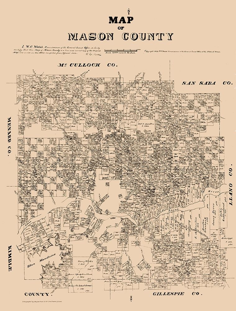 Mason County Texas - Walsh 1879