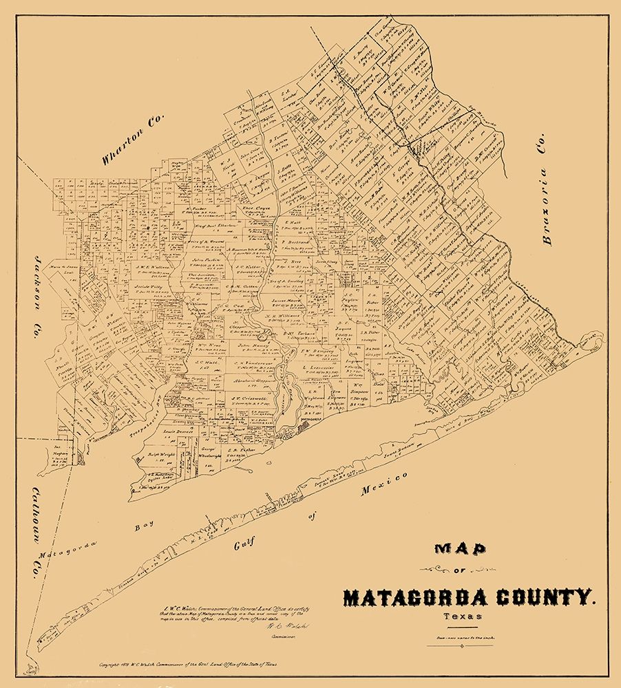 Matagorda County Texas - Walsh 1879